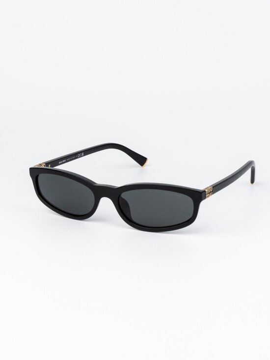 Miu Miu Women Sunglasses Black Grey Rectangle MUA06S 16K08Z NEW AUTHENTIC main image 9
